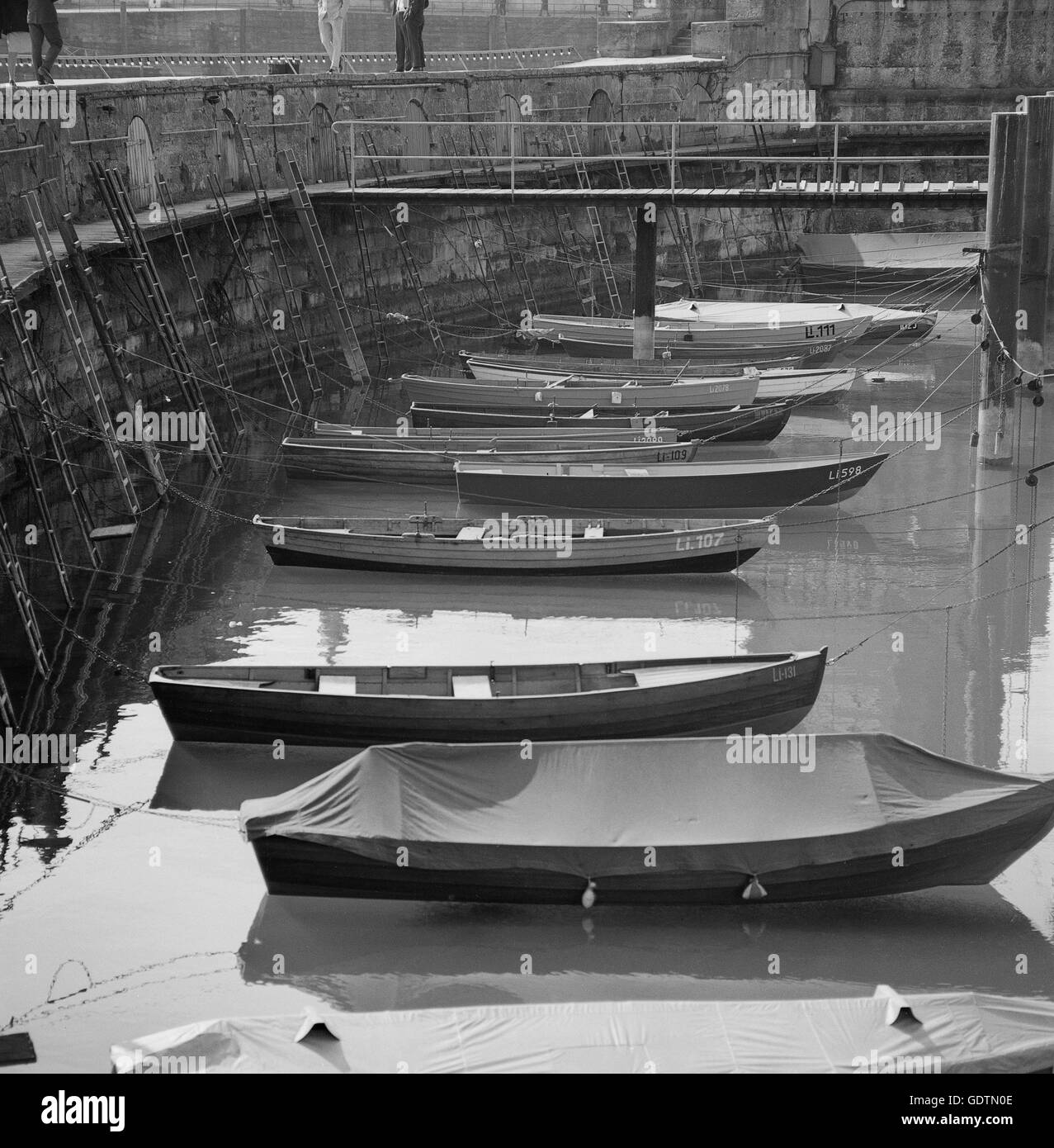 Porto di Lindau, 1966 Foto Stock