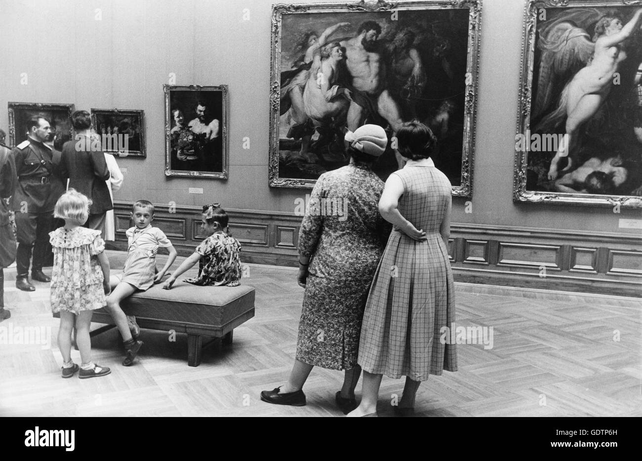Galleria di foto di Dresda, 1956 Foto Stock