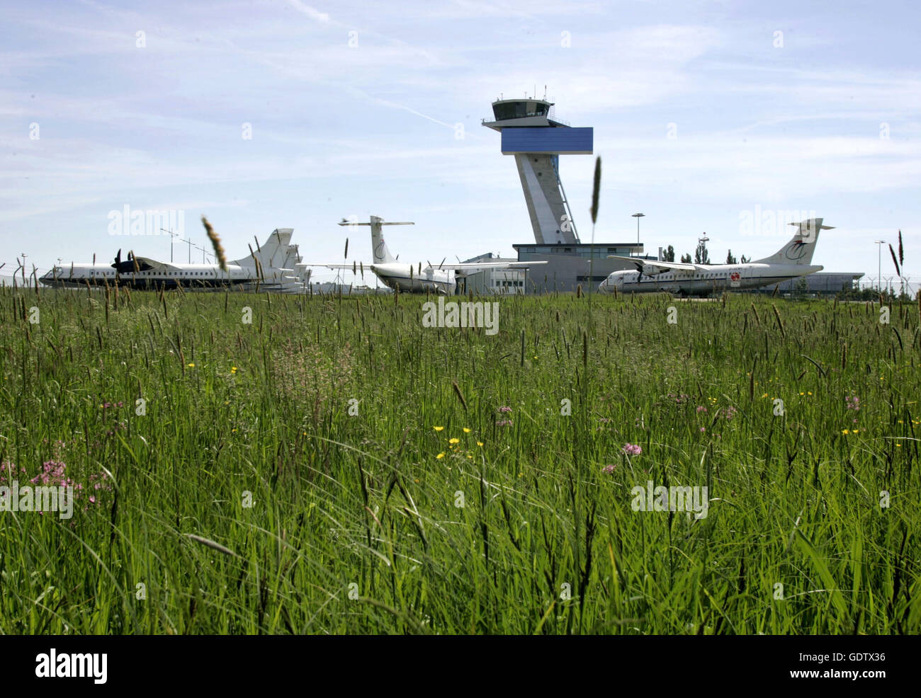 Aeroporto di Norimberga Foto Stock