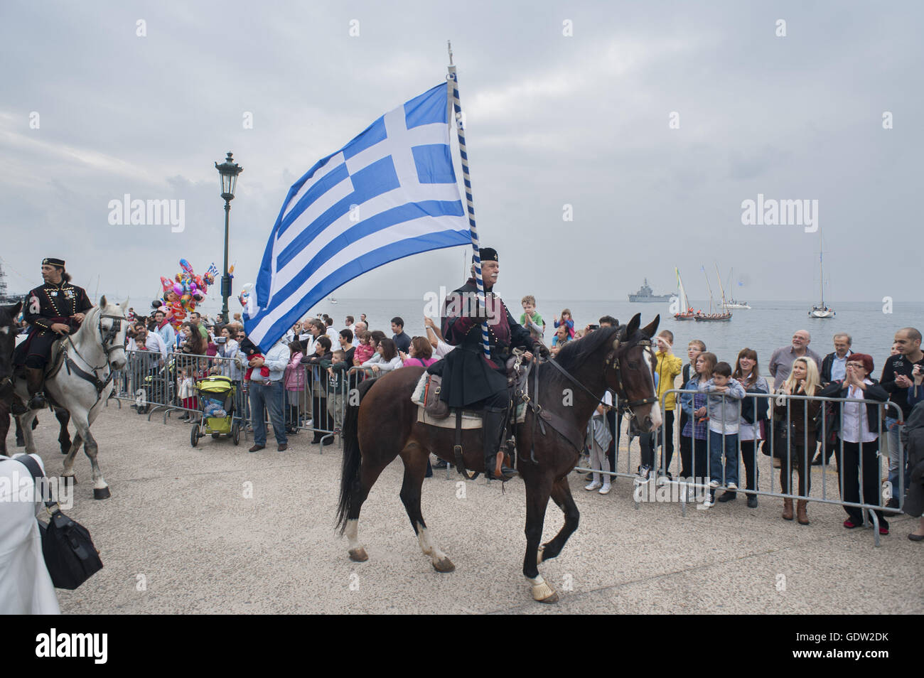 Celebrazioni per il centesimo anniversario della liberazione di Salonicco Foto Stock