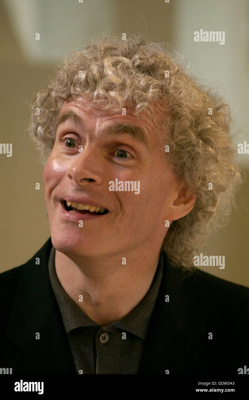Simon Rattle Foto Stock