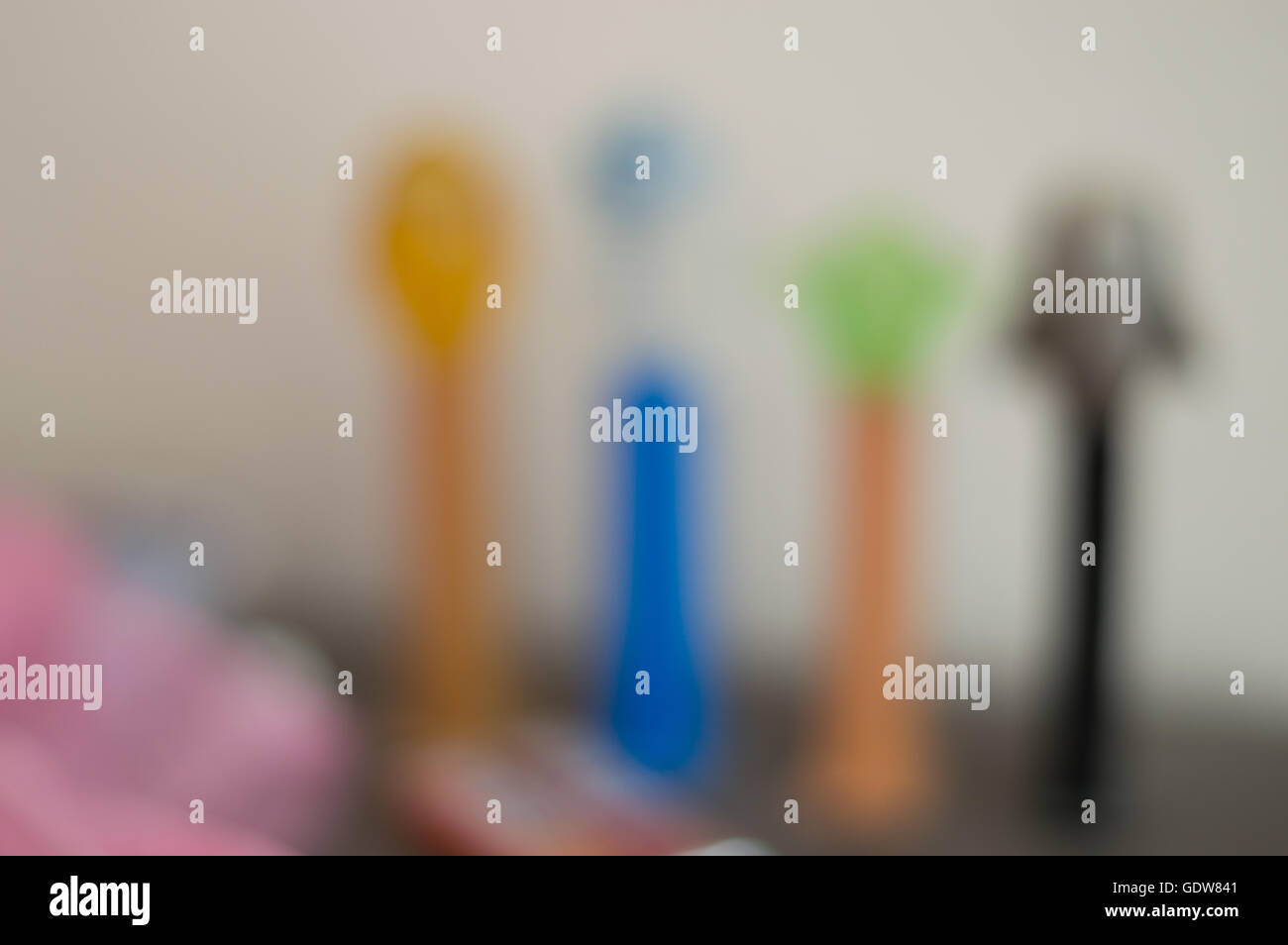 Sfondo astratto di oggetti sfocata Foto Stock
