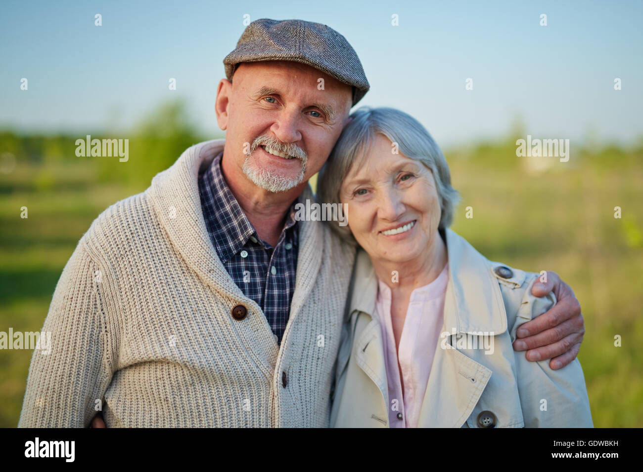 Affettuosa seniors Foto Stock