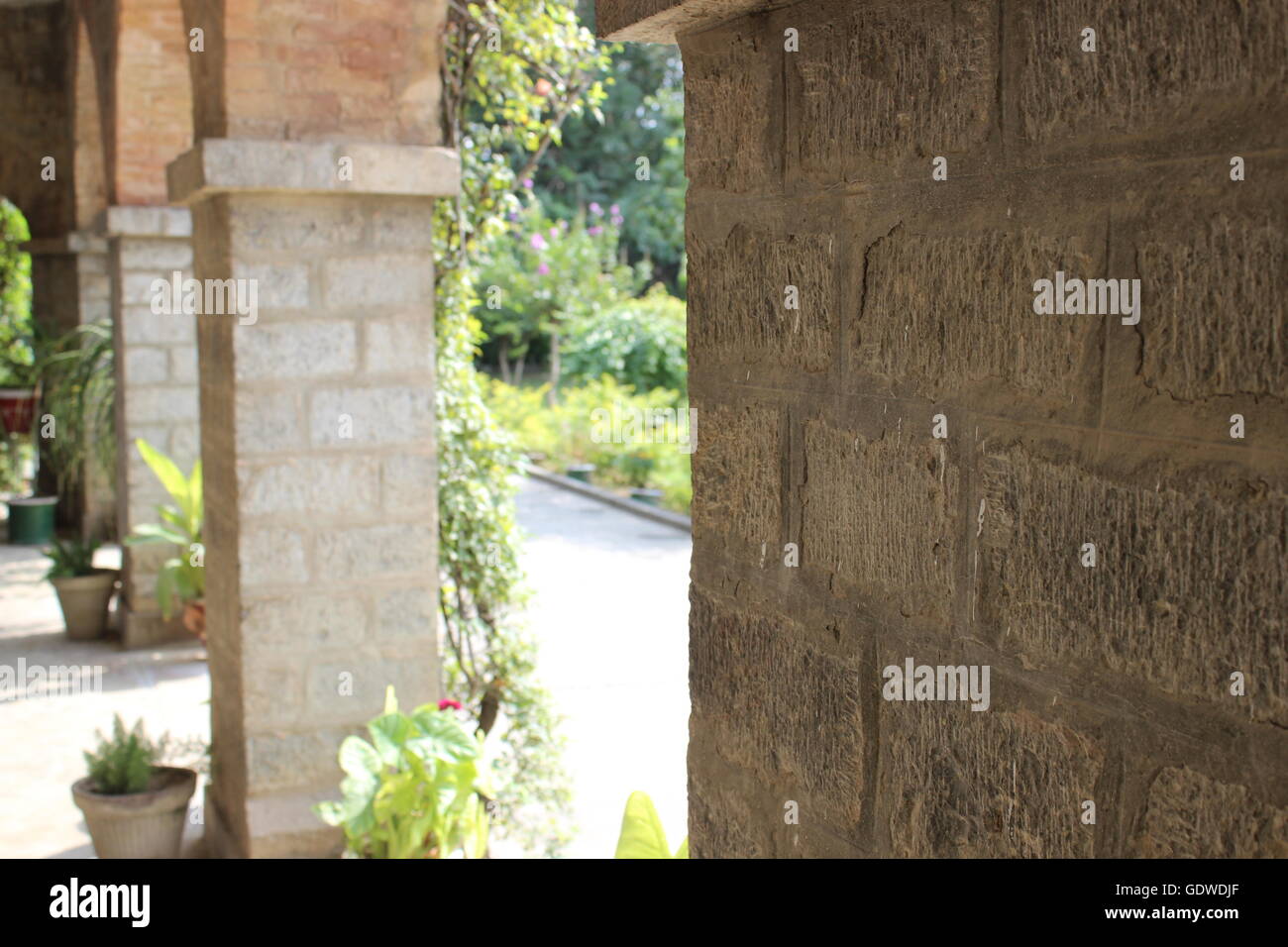 Punto di vista fotografia facendo uso di profondità di campo, anche i conti per la fotografia in prospettiva Foto Stock