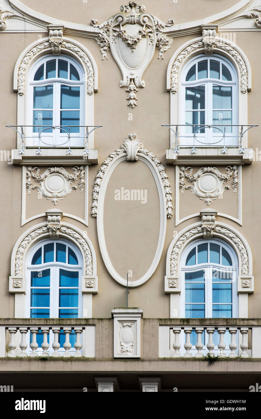 Edificio stile art nouveau, Porto, Portogallo Foto Stock