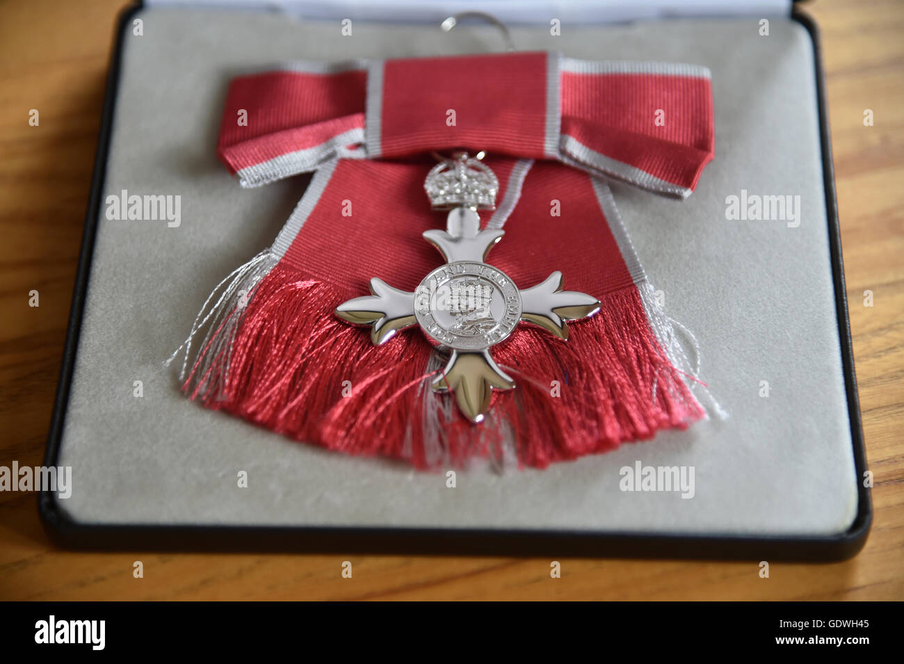British MBE medaglia Foto Stock
