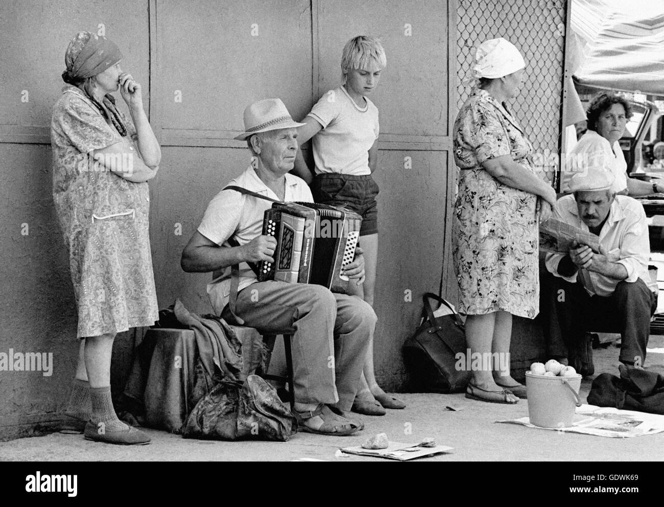 Mercato di Alma Ata Foto Stock