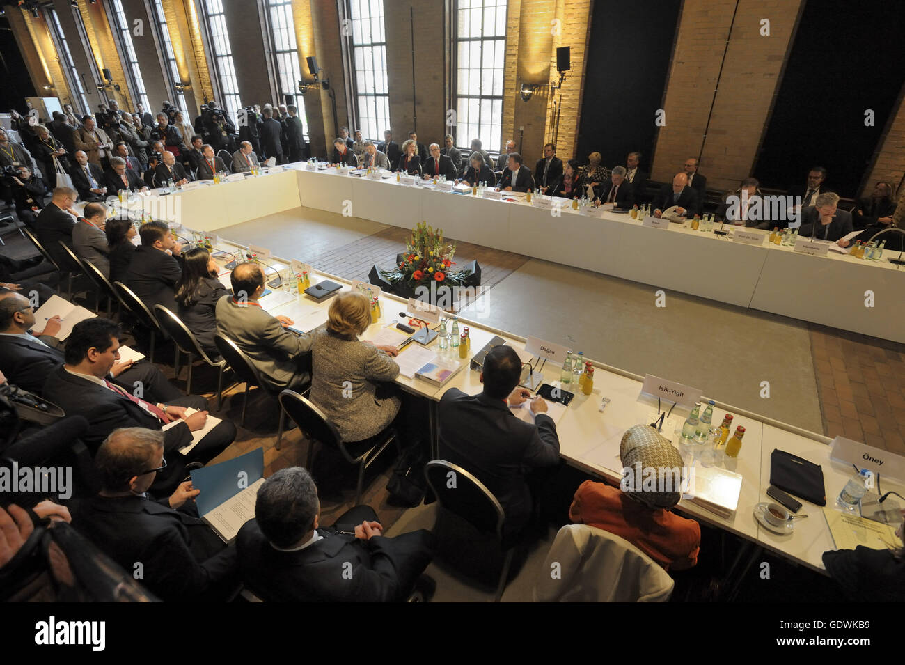 Sessione plenaria del tedesco conferenza Islam Foto Stock