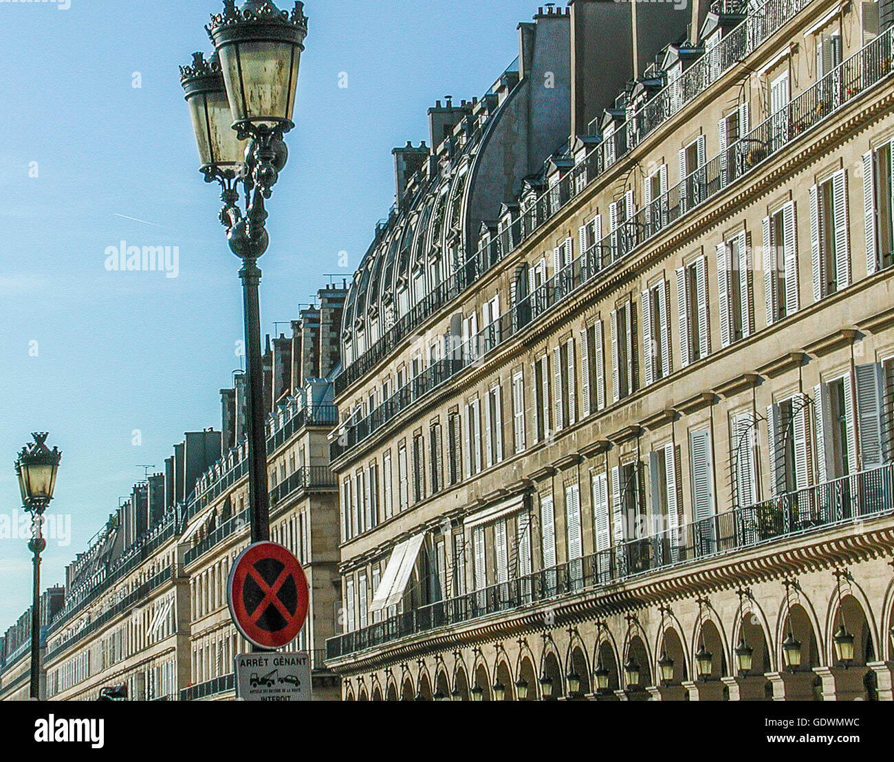 Rue de Rivoli, Paris, Francia Foto Stock