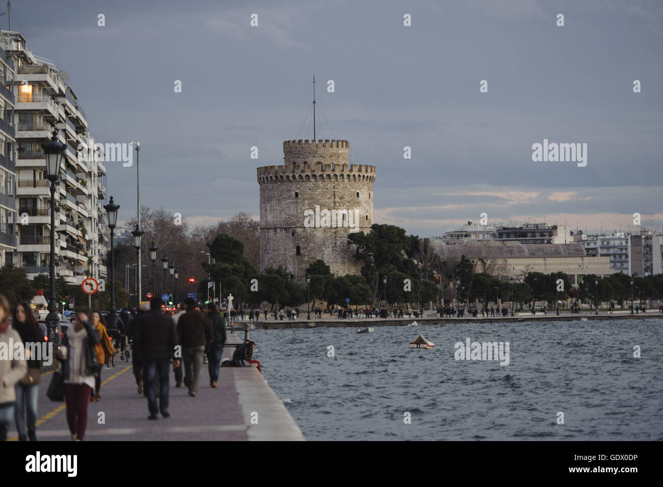 La Torre Bianca di Salonicco Foto Stock