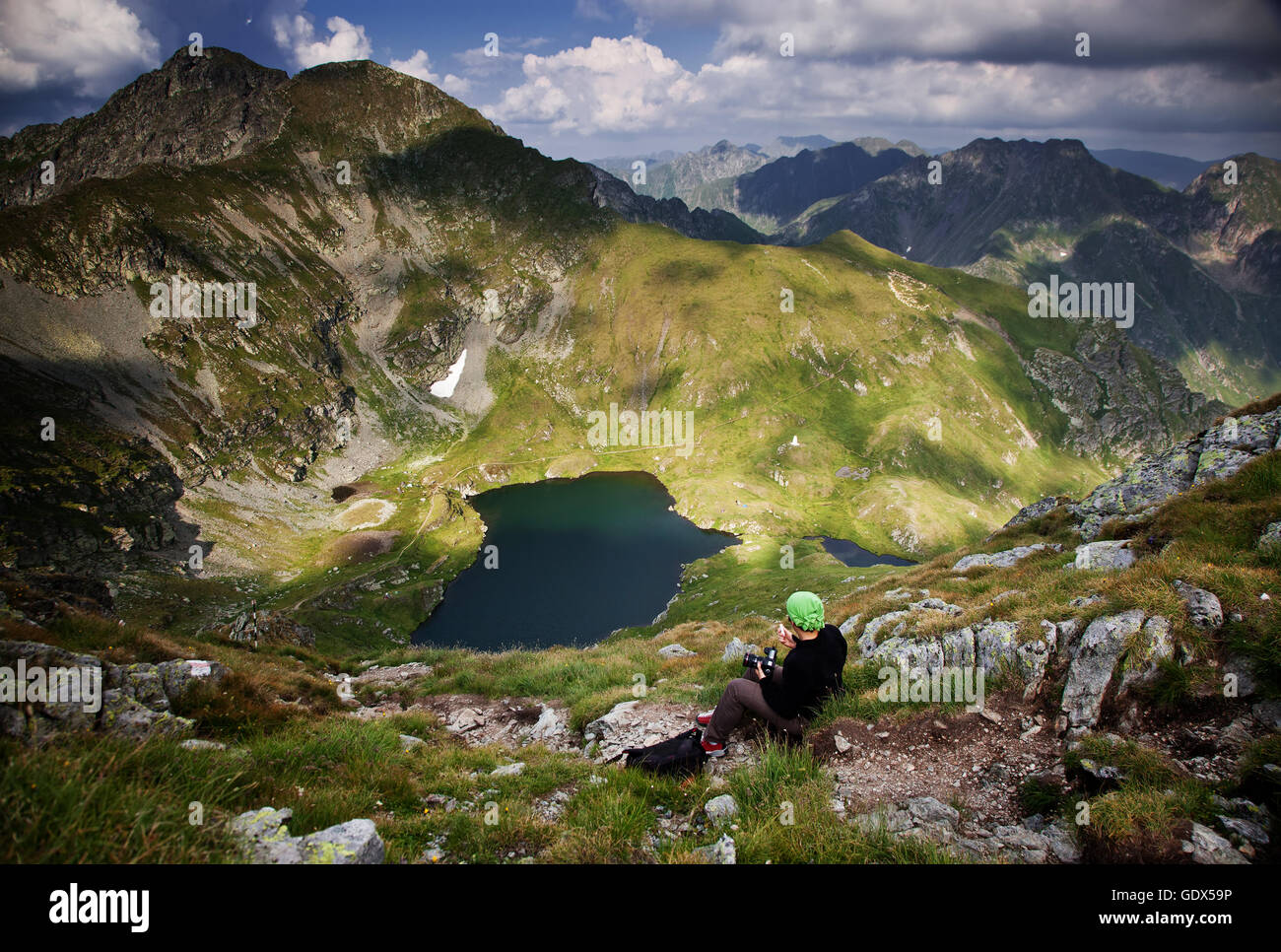 Monti Fagaras, Romania in estate Foto Stock