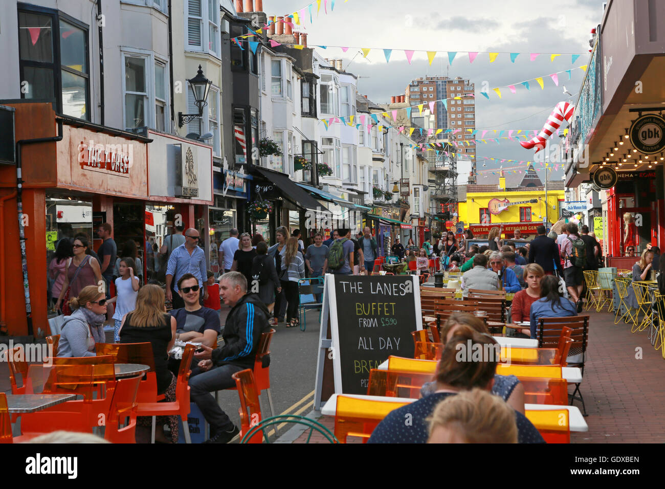 Le corsie a Brighton, East Sussex, Gran Bretagna. Foto Stock