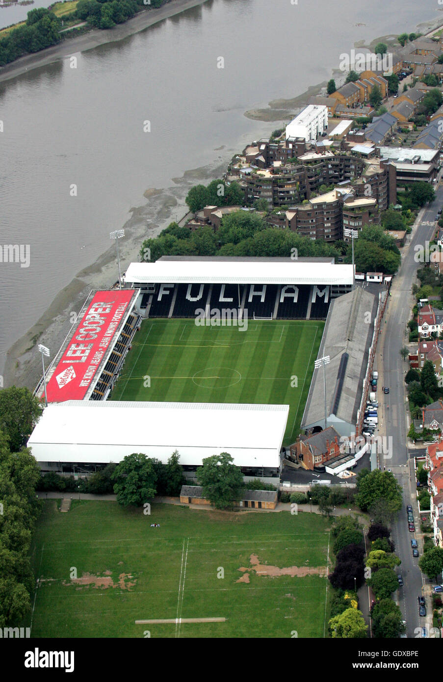 Craven Cottage, Fulham, Londra, Inghilterra. Foto Stock