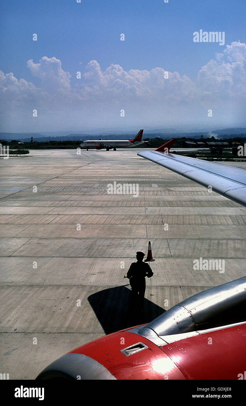 Srinagar Airport Foto Stock