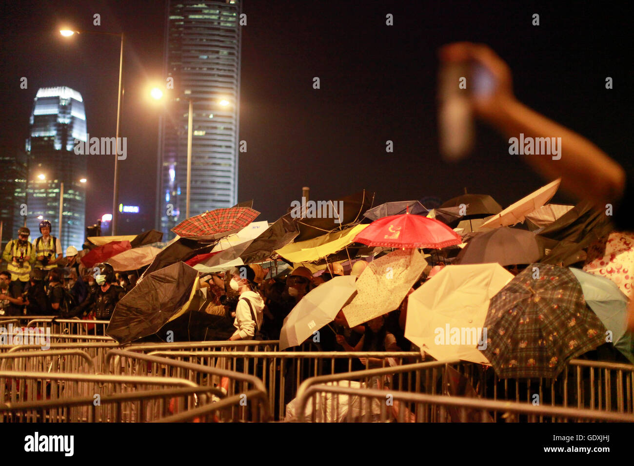 Demokratiebewegung in Hong Kong | pro-democrazia proteste in Hong Kong Foto Stock