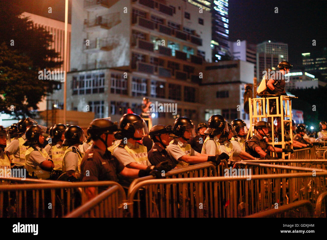 Demokratiebewegung in Hong Kong | pro-democrazia proteste in Hong Kong Foto Stock