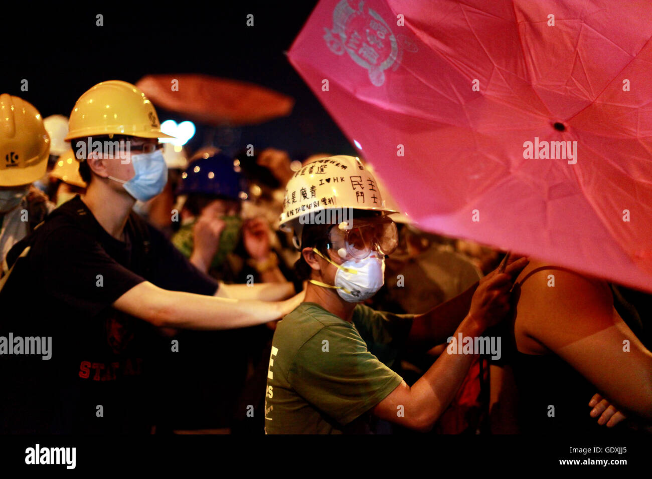 Demokratiebewegung in Hong Kong | pro-democrazia proteste in Hong Kong Foto Stock