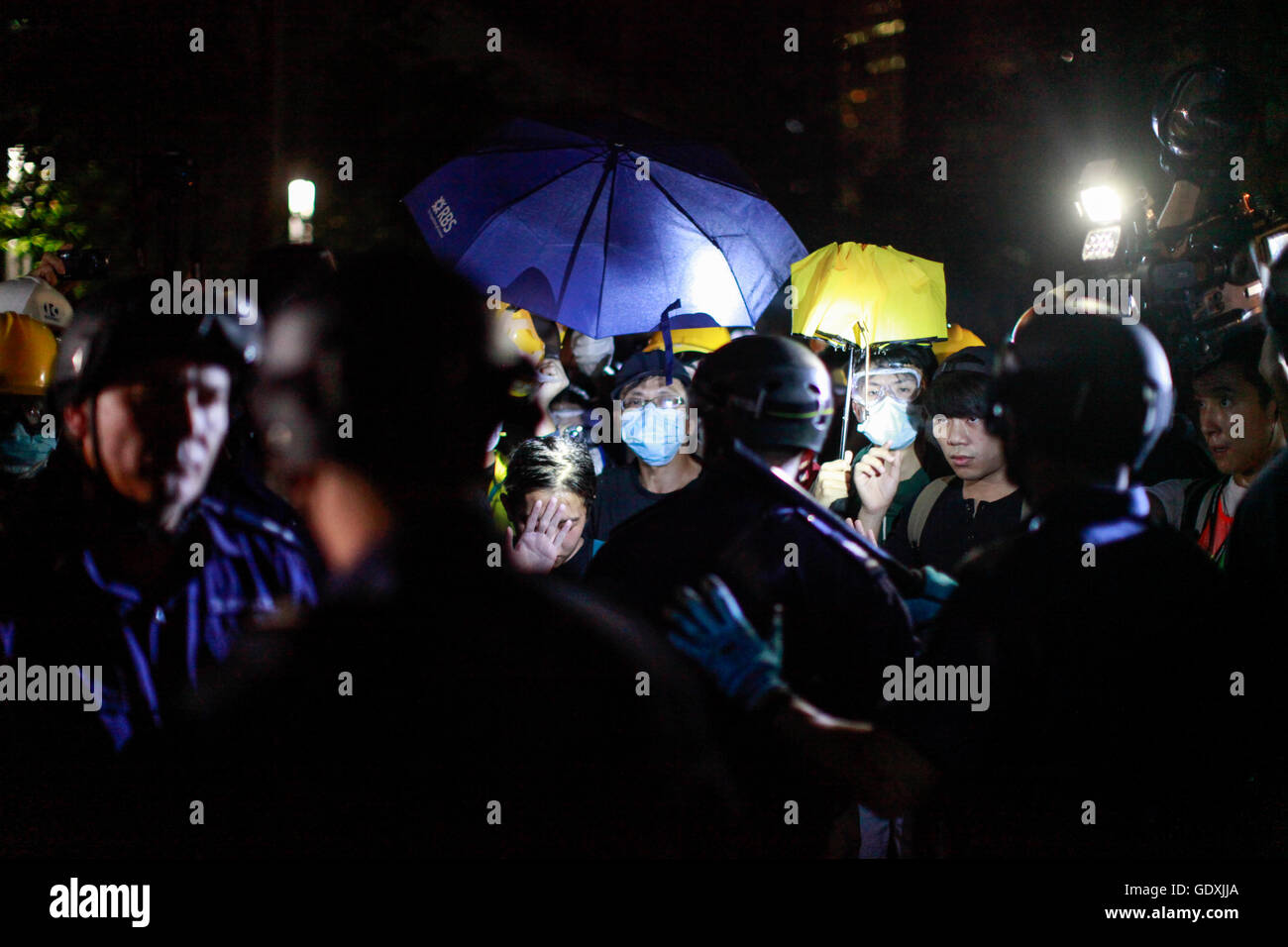 Demokratiebewegung in Hong Kong | pro-democrazia proteste in Hong Kong Foto Stock