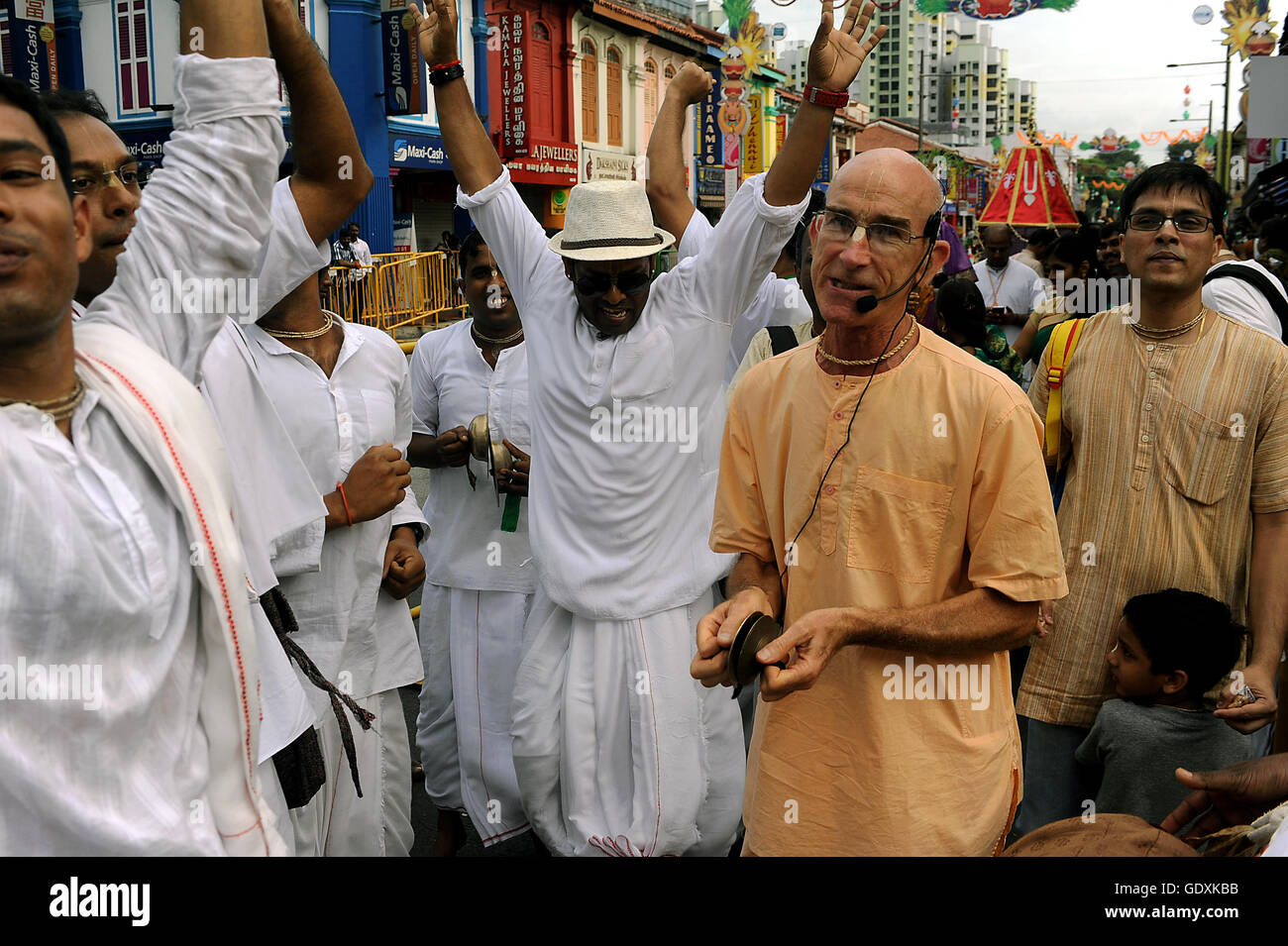 Thaipusam a Singapore 2015 Foto Stock