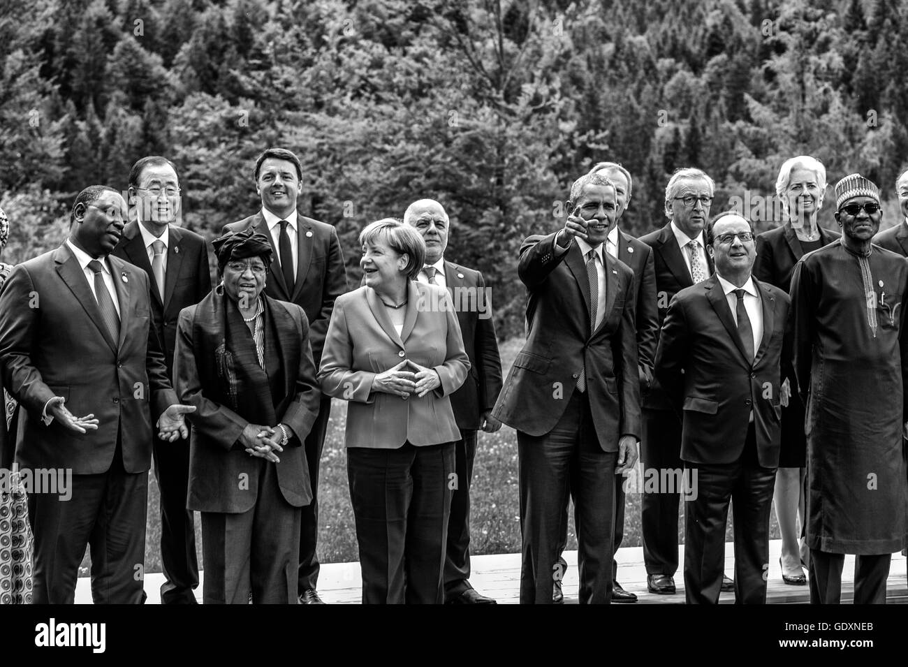 Gli ospiti di outreach e G7 leader Foto Stock