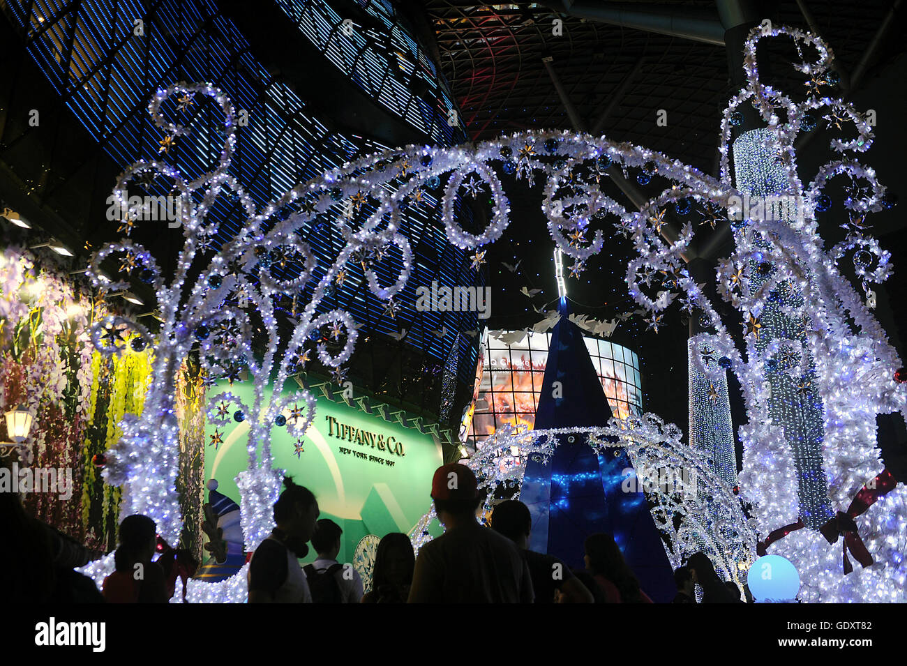 SINGAPORE. 2015. Stagione di Natale Orchard Road Foto Stock