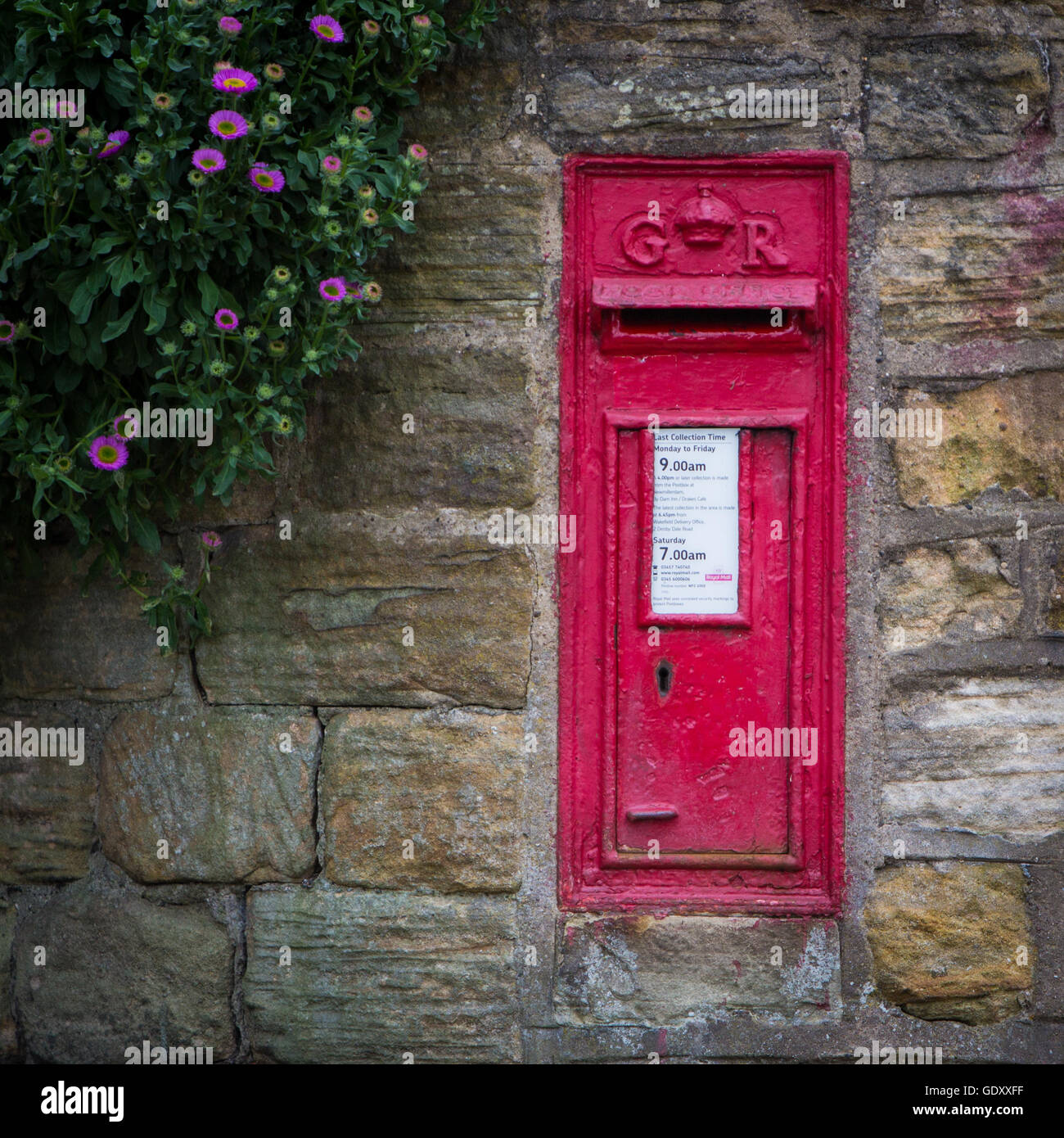 Rurale di casella postale in NEWMILLERDAM, Wakefield, West Yorkshire. Foto Stock