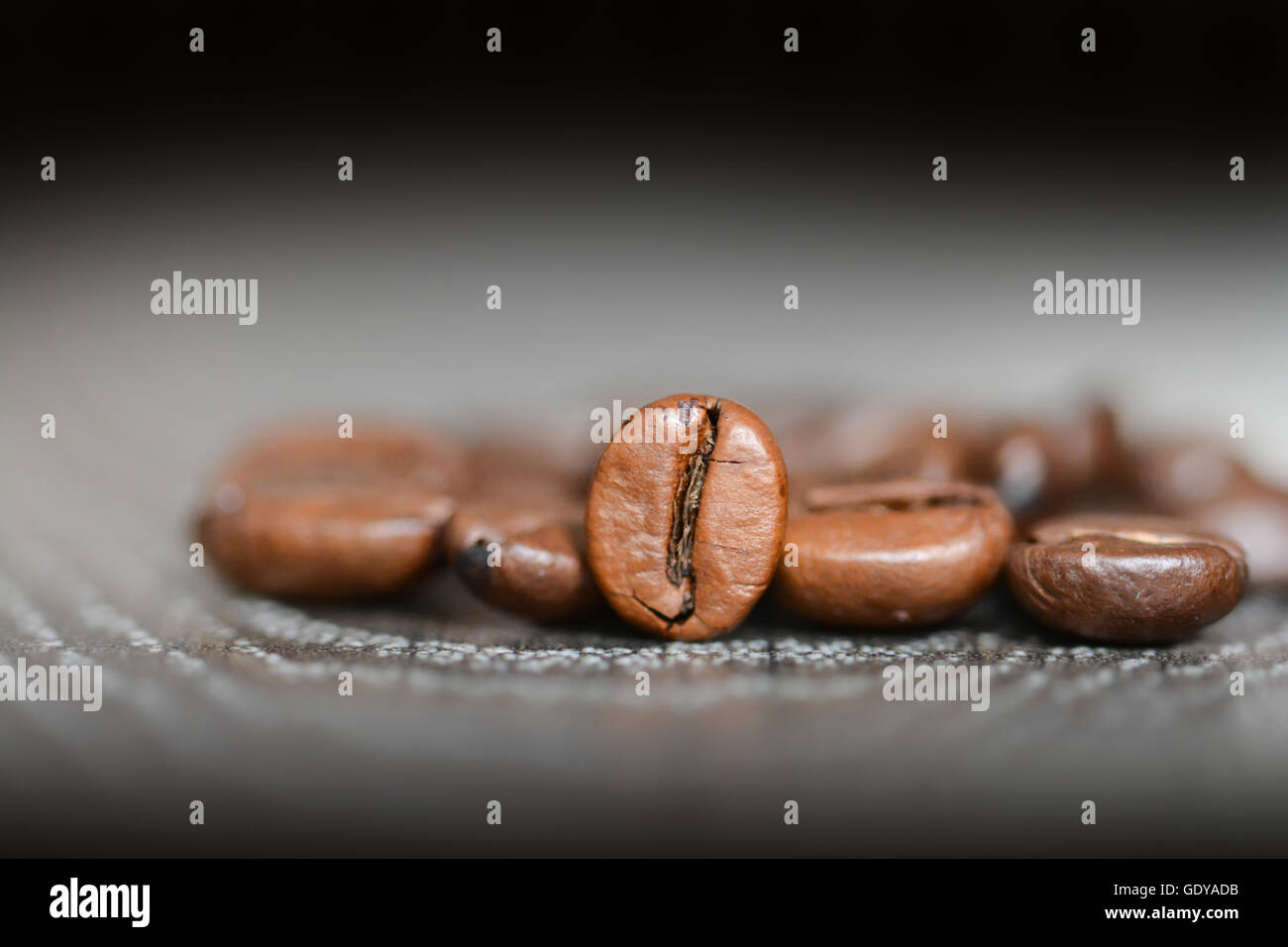 I chicchi di caffè macro o close up Foto Stock