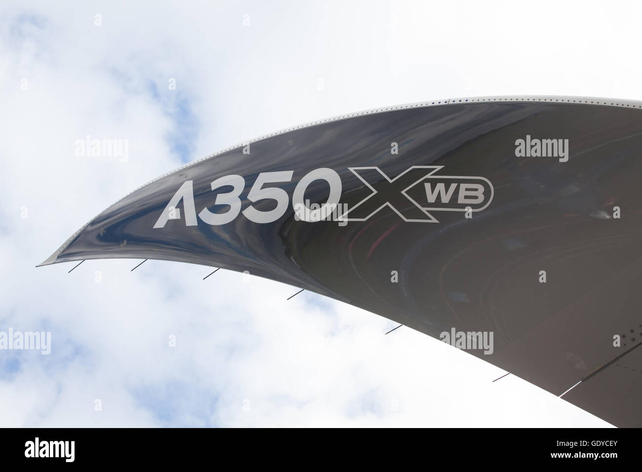 Punta Ala di Airbus A350XWB Foto Stock