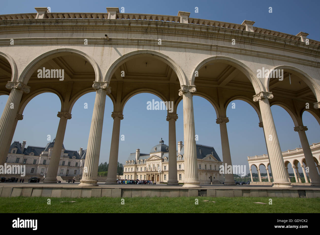 Presso il La Fei Te Chateau e il museo del vino, a Pechino, in Cina. Foto Stock