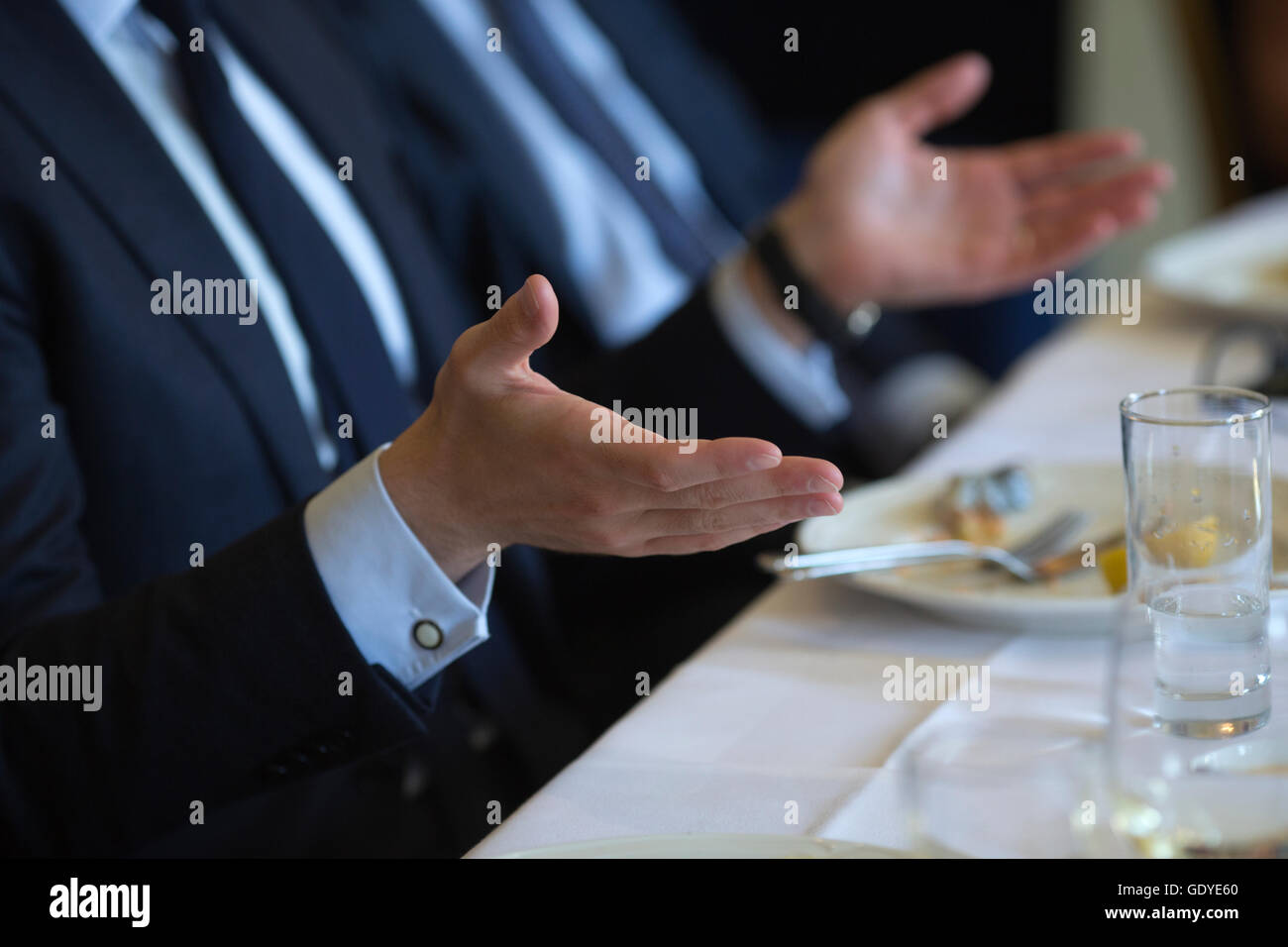Corporate business lunch Foto Stock