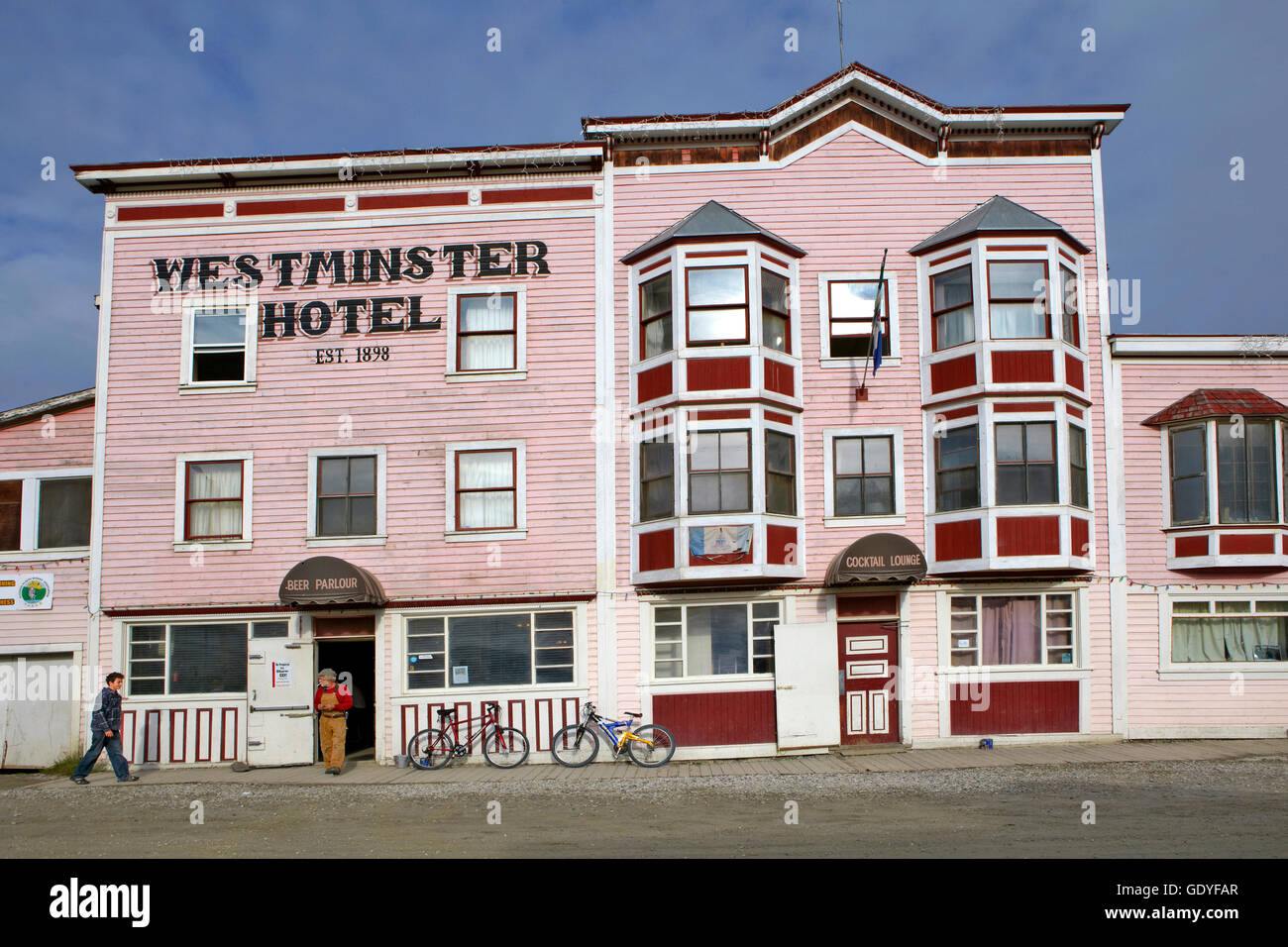 Geografia / viaggi, Canada, città di Dawson hotel più vecchio, Gold Rush, Yukon, Additional-Rights-Clearance-Info-Not-Available Foto Stock