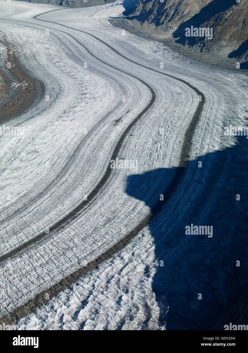 Geografia / viaggi, Svizzera, ghiacciaio di Aletsch dall'Eggishorn, Vallese, Additional-Rights-Clearance-Info-Not-Available Foto Stock