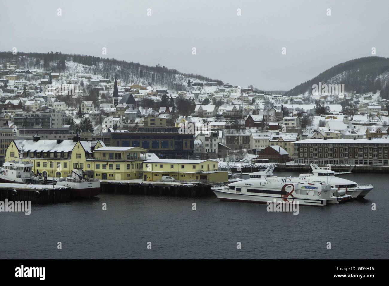 Harstad, Marzo 2016 | Utilizzo di tutto il mondo Foto Stock