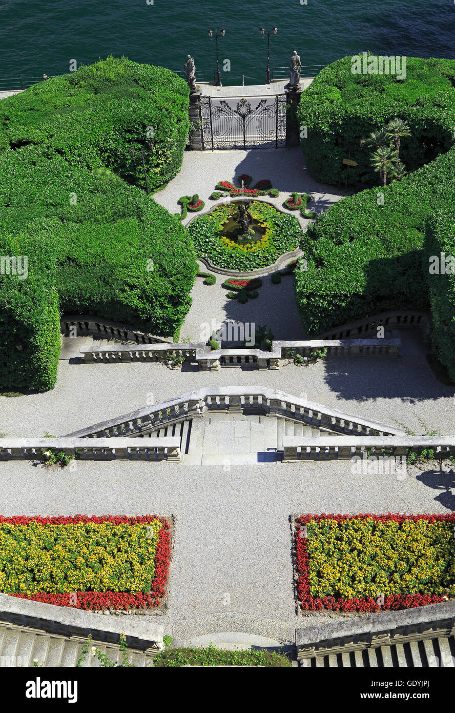 Villa Carlotta giardini, Lago di Como, Italia Foto Stock