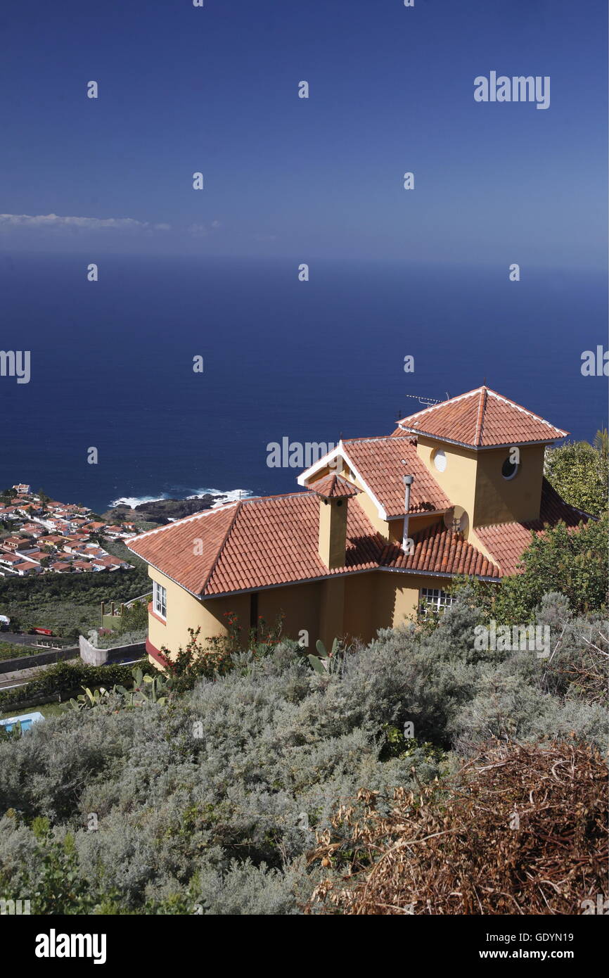 Il villaggio di Tacoronte sull isola di Tenerife nelle isole delle Canarie di Spagna nell'Atlantico. Foto Stock