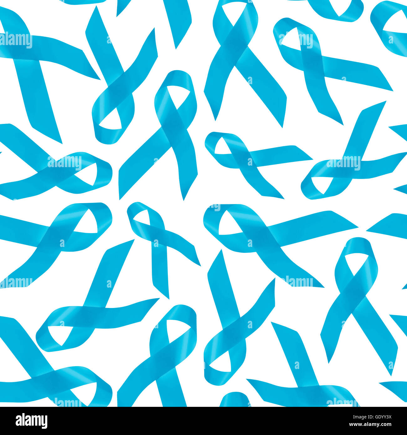 Il cancro della prostata la consapevolezza di sfondo, seamless pattern fatta di nastri di colore blu per il supporto. Foto Stock