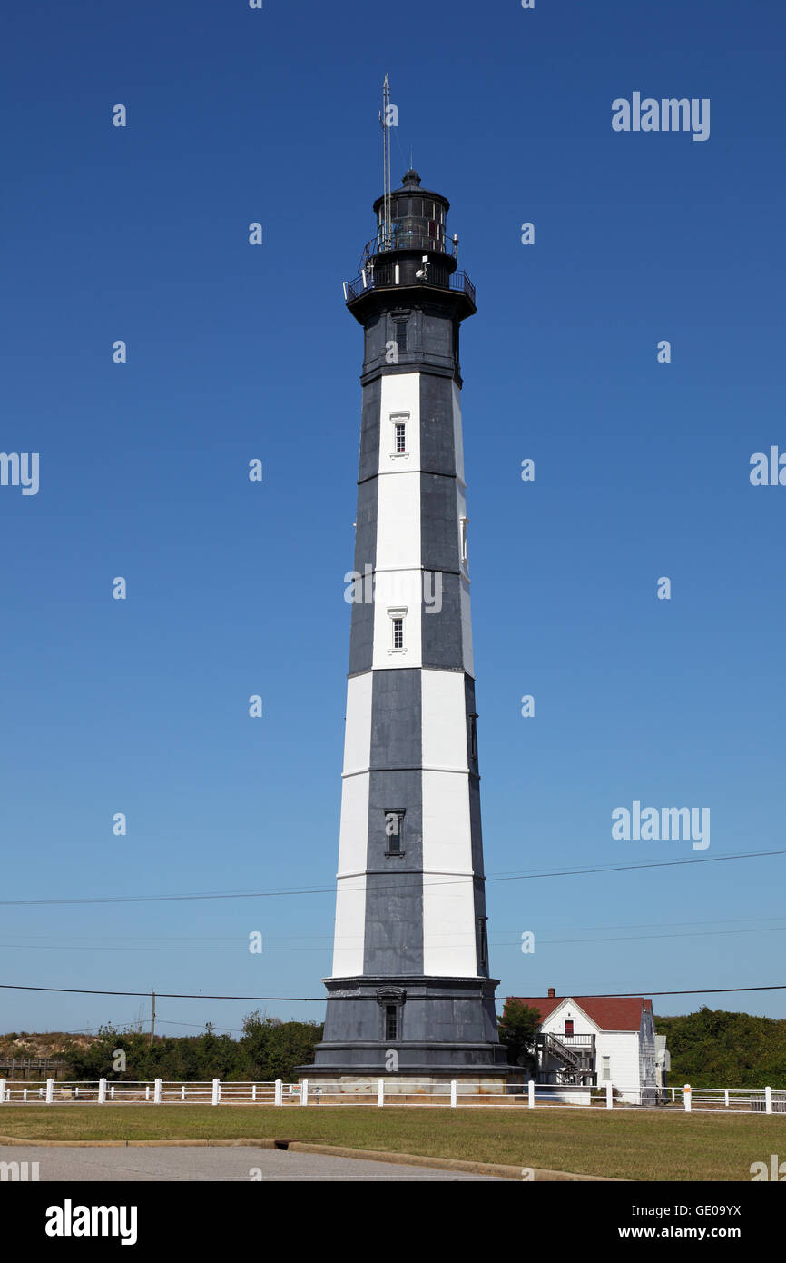 Geografia / viaggi, USA, Virginia, Norfolk, nuovo Capo Henry faro, costruito 1878, vista esterna, Additional-Rights-Clearance-Info-Not-Available Foto Stock