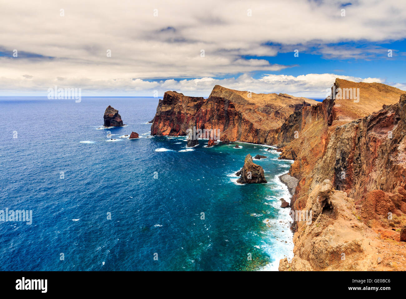 Ponta de Sao Lourenco, la parte più orientale dell'isola di Madeira, Portogallo Foto Stock