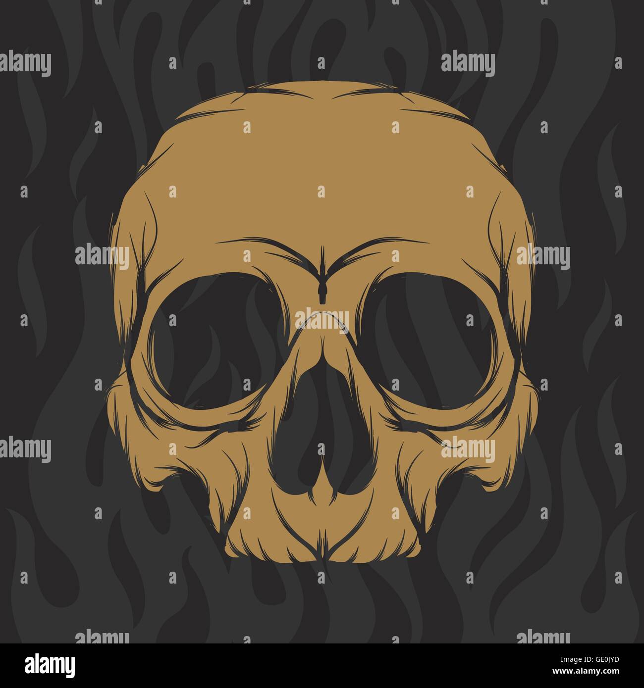 Disegno del logo del teschio immagini e fotografie stock ad alta ...