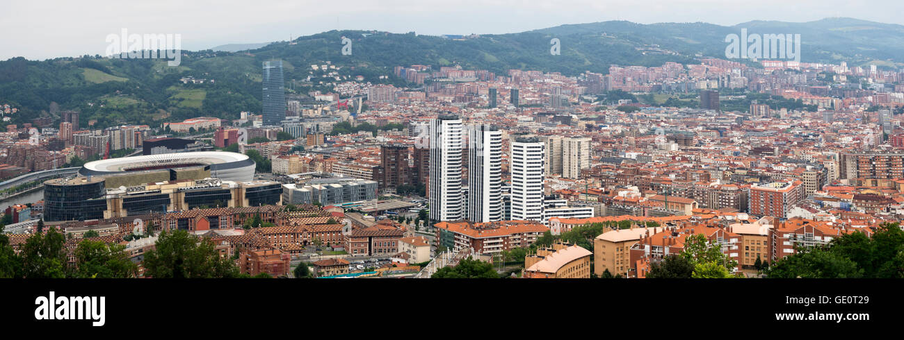 A Bilbao vista panoramica Foto Stock