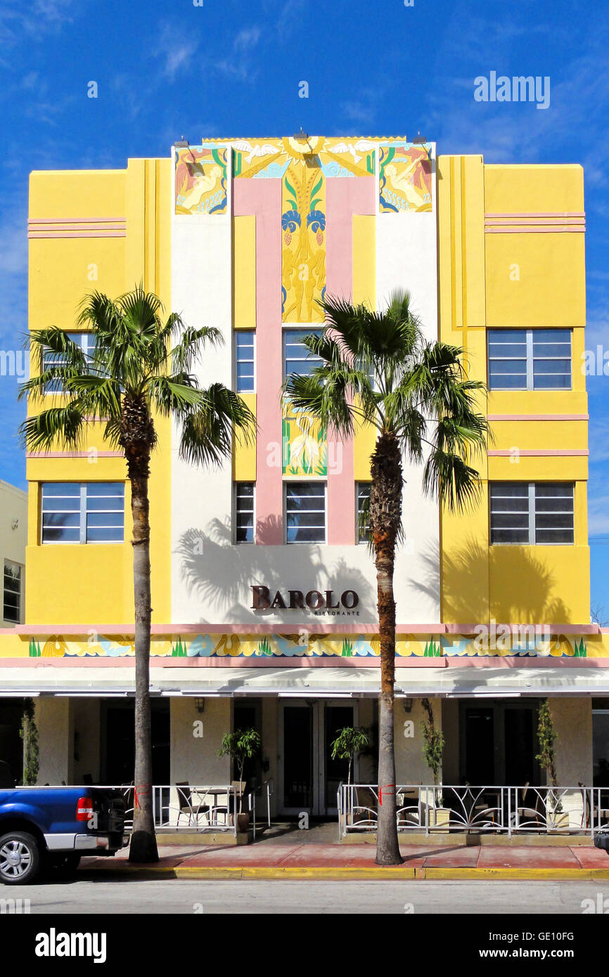 Geografia / viaggi, STATI UNITI D'AMERICA, Florida, Miami Art Deco District, Ocean Drive, Additional-Rights-Clearance-Info-Not-Available Foto Stock