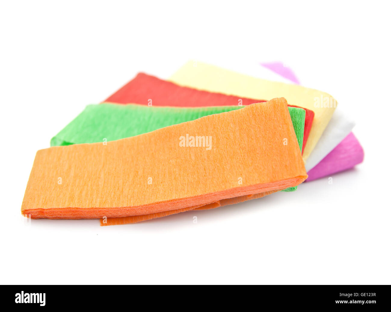Rainbow carta colori isolati su sfondo bianco. Foto Stock