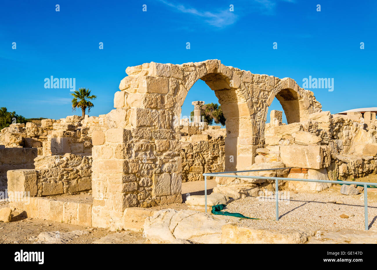 Rovine di Kourion, antica città greca di Cipro Foto Stock