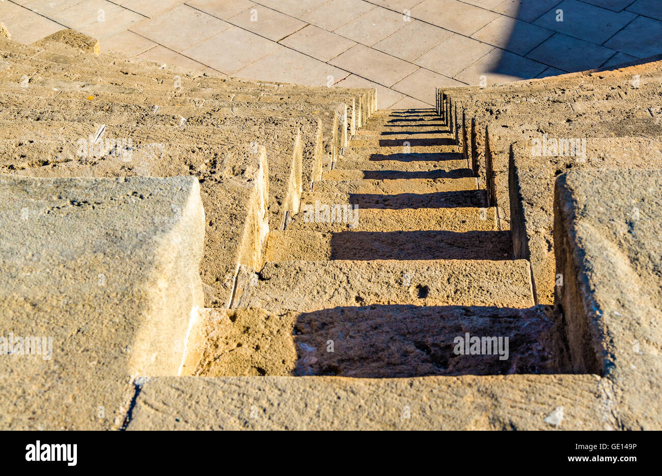 Fasi di Odeon anfiteatro in Paphos - Cipro Foto Stock