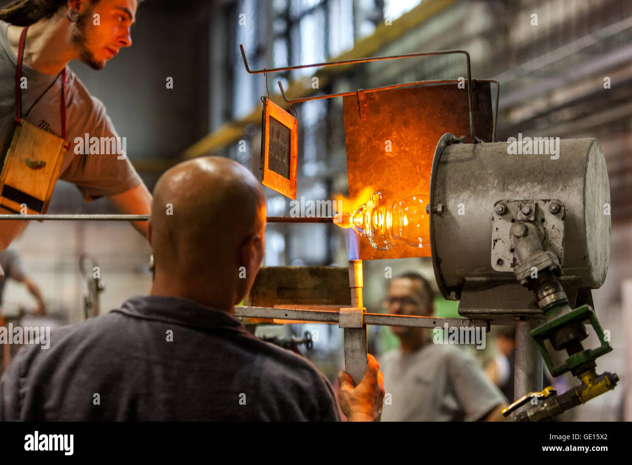 Moser Glassworks Production Bohemia Crystal Glass Factory Czech Glass Manufacture Karlovy Vary Czech Republic Europe Glass Workshop Foto Stock