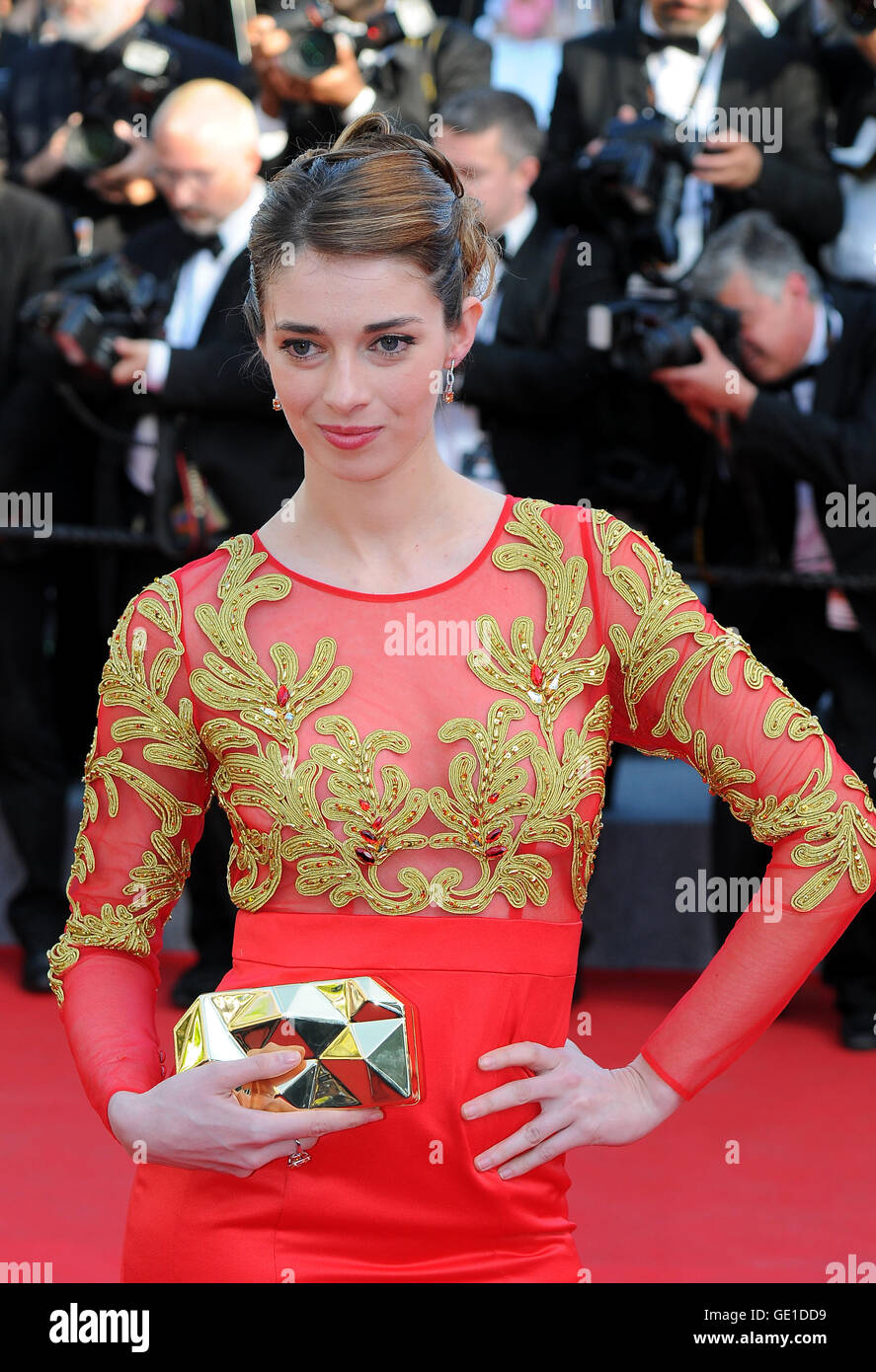 15 maggio 2014 - Cannes Sarah Barzyk partecipa al Festival del Cinema di Cannes. Foto Stock