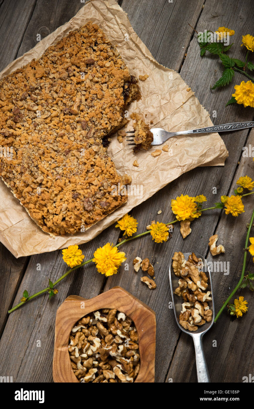 Torta della noce Foto Stock