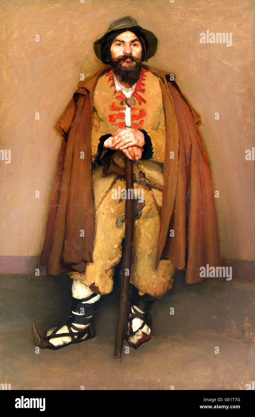 Hugh Ramsay, un pastore di montagna (Italiano) Nana 1901 olio su tela. Galleria Nazionale dell'Australia, Canberra, Australia. Foto Stock