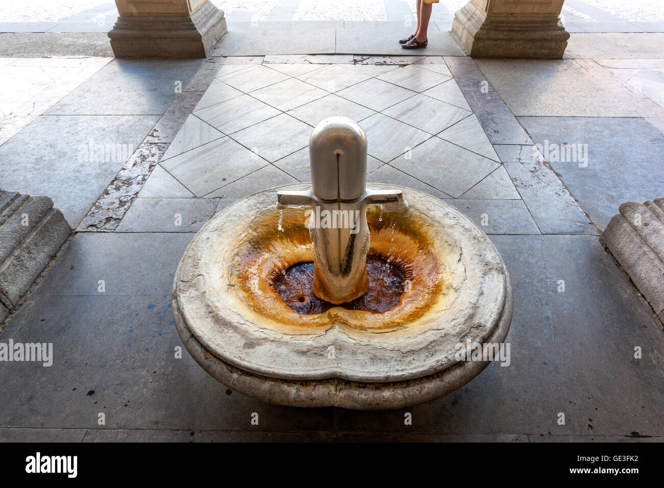 Mill Colonnade, Karlovy Vary sorgente calda Repubblica Ceca Foto Stock