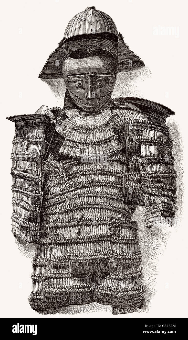 Il vecchio Samurai armour, Giappone Foto Stock